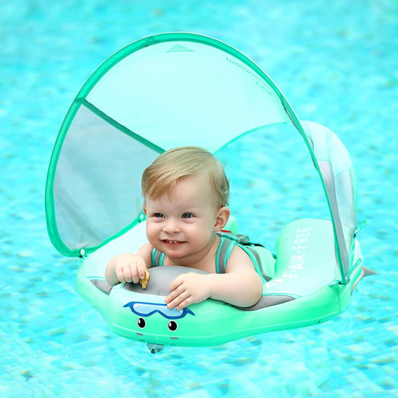 Baby Float Lying Swimming Rings Infant Waist Swim Ring Toddler Swim Trainer Non-inflatable Buoy Pool Accessories Toys Whole